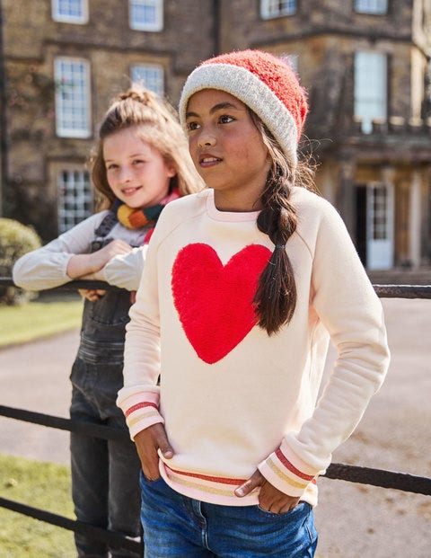 Fluffy Graphic Sweatshirt - Tutu Pink Heart Fluffy Graphic Sweatshirt - Tutu Pink Heart