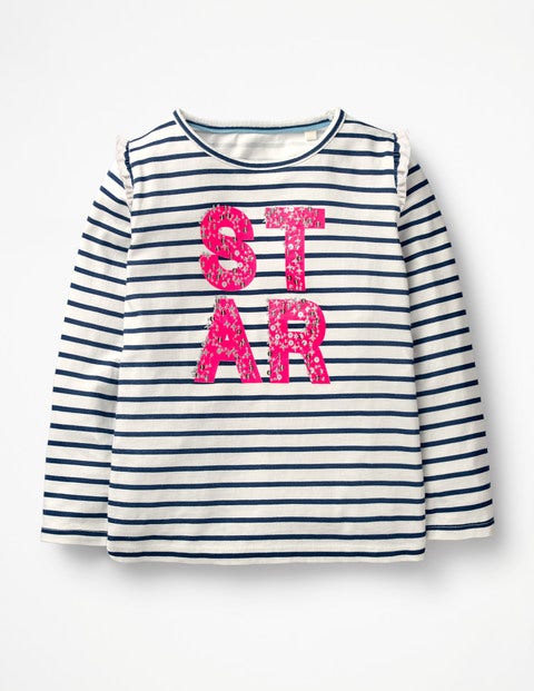 Party Graphic T-Shirt - Ecru/School Navy Star Party Graphic T-Shirt - Ecru/School Navy Star