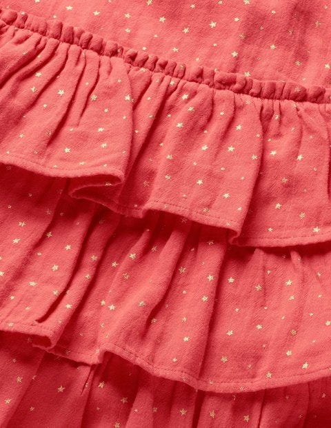 Ruffle Tiered Dress - Rosette Pink Ruffle Tiered Dress - Rosette Pink