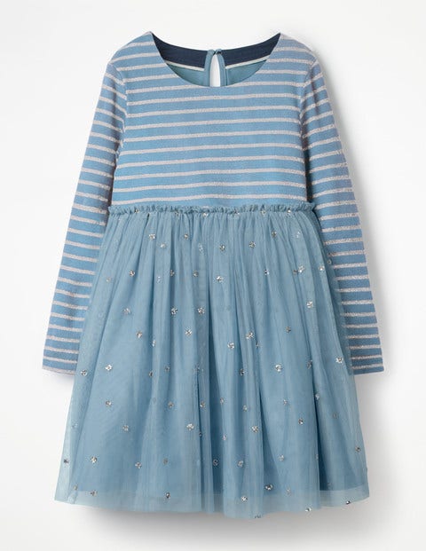 Sparkly Spot Party Dress - Boathouse Blue Sparkly Spot Party Dress - Boathouse Blue