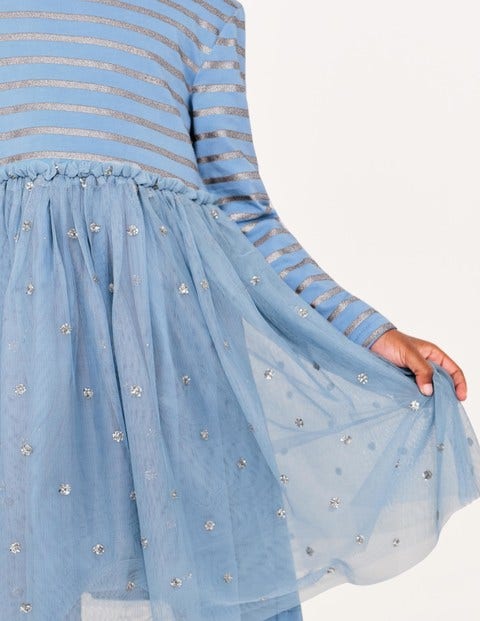 Sparkly Spot Party Dress - Boathouse Blue Sparkly Spot Party Dress - Boathouse Blue