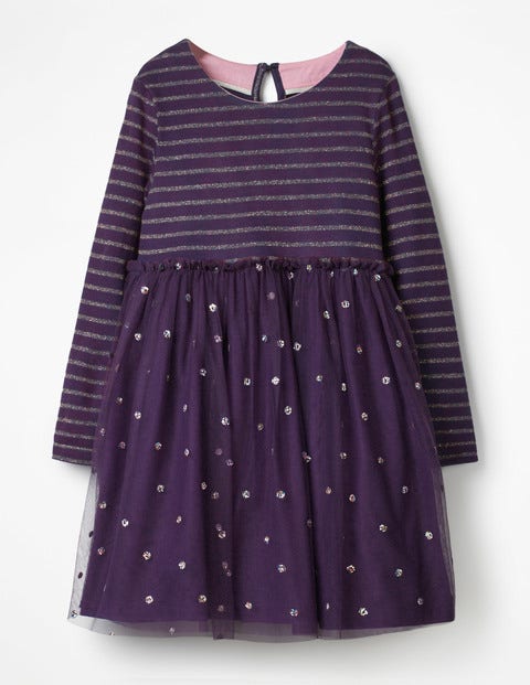 Sparkly Spot Party Dress - Winter Purple Sparkly Spot Party Dress - Winter Purple