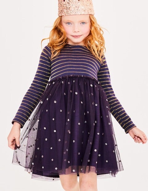 Sparkly Spot Party Dress - Winter Purple Sparkly Spot Party Dress - Winter Purple
