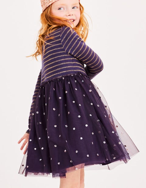 Sparkly Spot Party Dress - Winter Purple Sparkly Spot Party Dress - Winter Purple