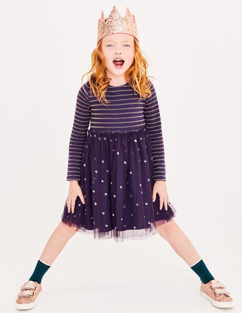 Sparkly Spot Party Dress - Winter Purple Sparkly Spot Party Dress - Winter Purple