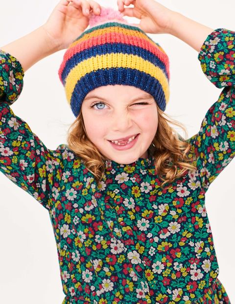 Gemustertes Kleid Mit Rüschenkragen - Schuluniform-Navy, Vintage-Blüte Gemustertes Kleid Mit Rüschenkragen - Schuluniform-Navy, Vintage-Blüte