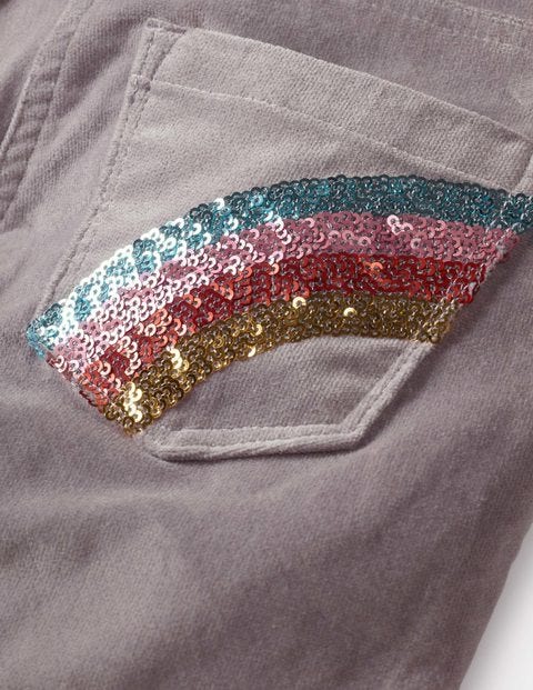 Velvet Party Trousers - Lavender Grey Velvet Party Trousers - Lavender Grey
