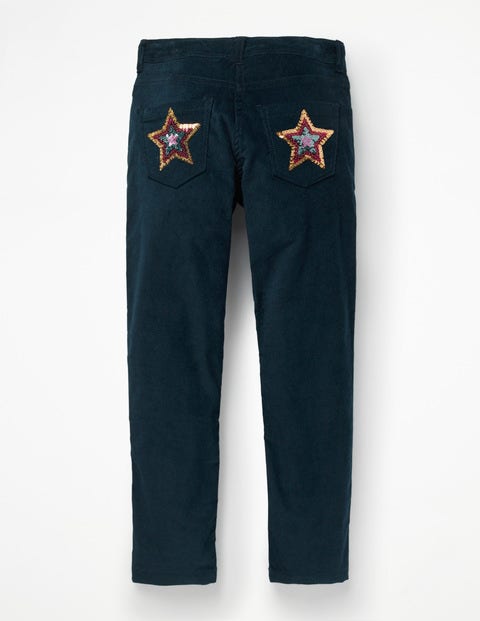 Velvet Party Trousers - Navy Velvet Party Trousers - Navy