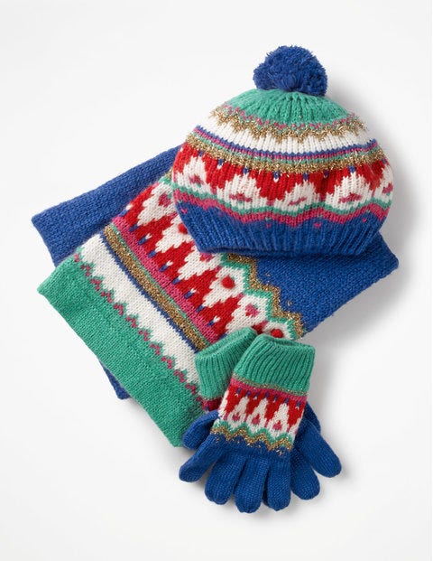 Fair Isle Scarf - Cobalt Blue Fair Isle Scarf - Cobalt Blue