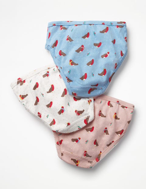 3 Pack Festive Underwear - Christmas Robins 3 Pack Festive Underwear - Christmas Robins