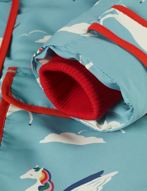 Sherpa-Lined Anorak - Blue Rainbow Unicorns Sherpa-Lined Anorak - Blue Rainbow Unicorns