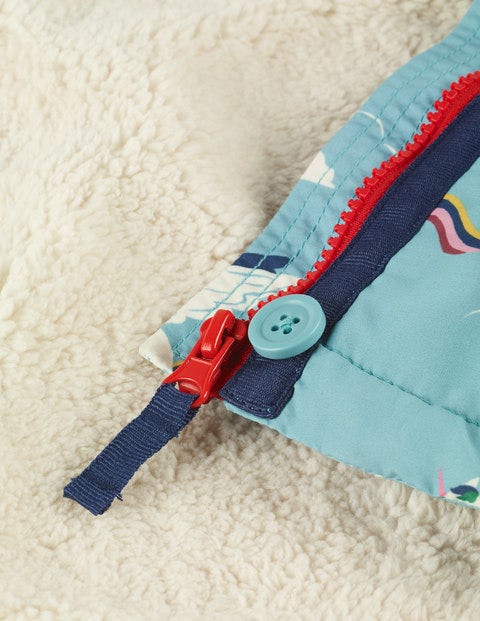 Sherpa-Lined Anorak - Blue Rainbow Unicorns Sherpa-Lined Anorak - Blue Rainbow Unicorns
