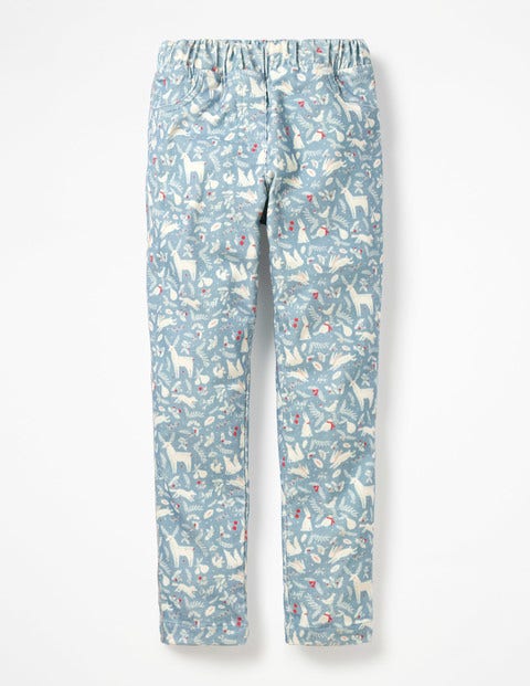 Cord Leggings - Boathouse Blue Woodblock Cord Leggings - Boathouse Blue Woodblock