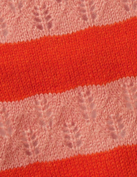 Textured Stripy Sweater - Poppy Red/Formica Pink Textured Stripy Sweater - Poppy Red/Formica Pink