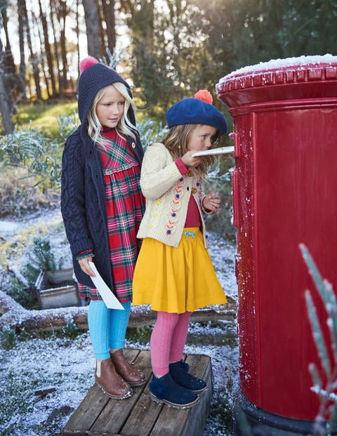 Long Cable Cardigan - School Navy Long Cable Cardigan - School Navy