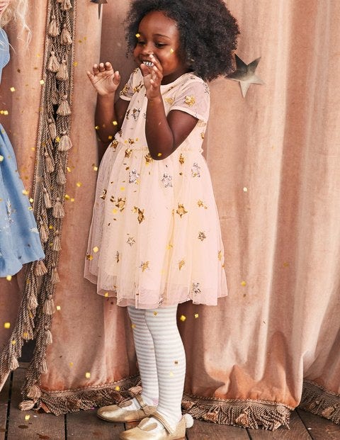 Sequin Star Tulle Dress - Tutu Pink/Stars Sequin Star Tulle Dress - Tutu Pink/Stars