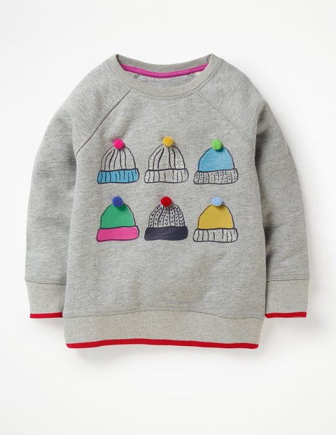 Festive Fun Sweatshirt - Grey Marl Hats Festive Fun Sweatshirt - Grey Marl Hats