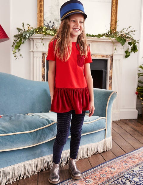 Velvet Party Top - Polish Red Velvet Party Top - Polish Red