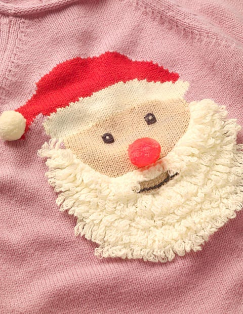 Ho Ho Ho Jumper - Vintage Pink Father Christmas Ho Ho Ho Jumper - Vintage Pink Father Christmas