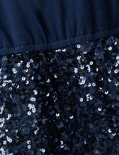 Einteiler Aus Jersey Mit Pailletten - Navy/Navy, Pailletten Einteiler Aus Jersey Mit Pailletten - Navy/Navy, Pailletten