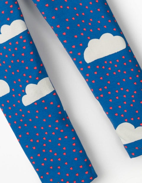 Fun Leggings - Blue Love Clouds Fun Leggings - Blue Love Clouds