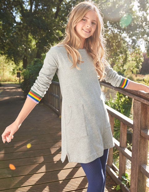 Sweatshirt Dress - Grey Marl Sweatshirt Dress - Grey Marl