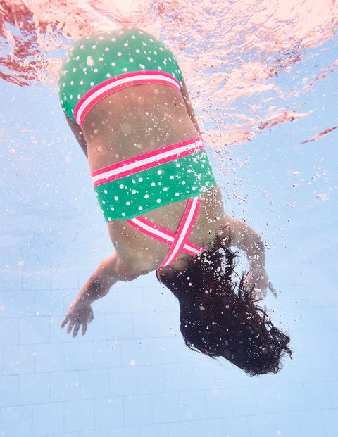 Surf Bikini Set - Jungle Green/Ivory Spots Surf Bikini Set - Jungle Green/Ivory Spots