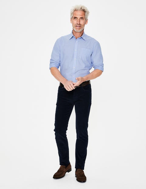 Poplin Shirt - Blue End on End Poplin Shirt - Blue End on End