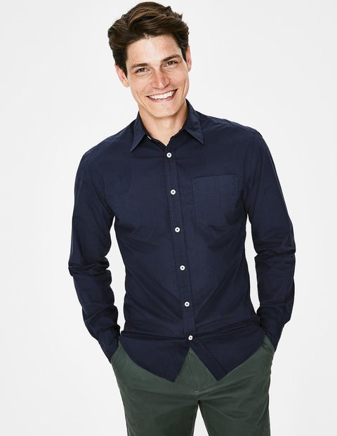 Poplin Shirt - Navy Poplin Shirt - Navy