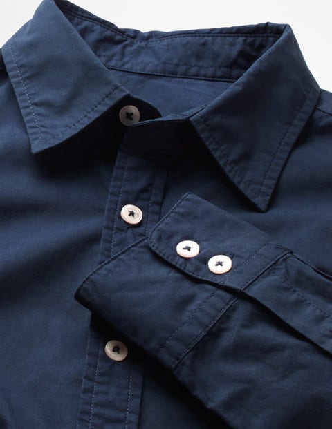 Poplin Shirt - Navy Poplin Shirt - Navy