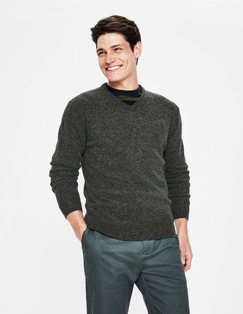 Maida Vale V-Neck - Charcoal Maida Vale V-Neck - Charcoal