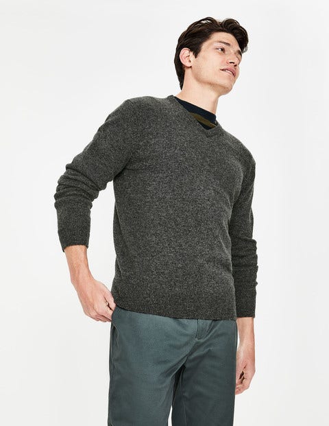 Maida Vale V-Neck - Charcoal Maida Vale V-Neck - Charcoal