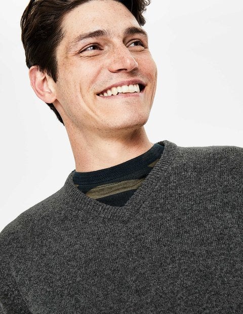 Maida Vale V-Neck - Charcoal Maida Vale V-Neck - Charcoal