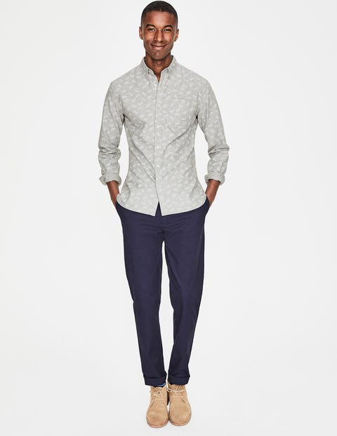 Oxford Shirt - Grey Marl Floral Oxford Shirt - Grey Marl Floral
