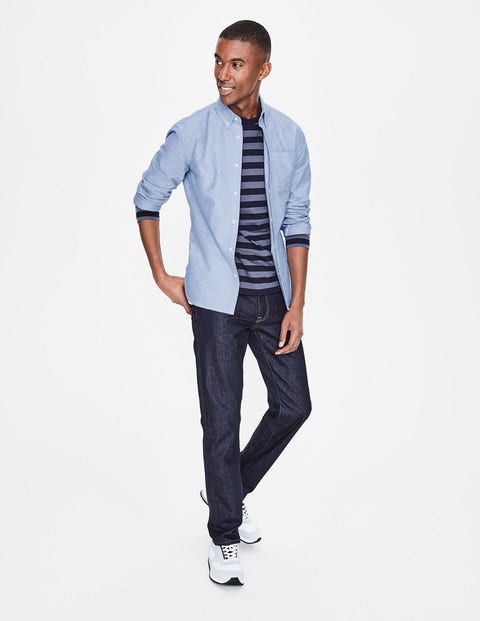 Slim Fit Oxford Shirt - Blue Slim Fit Oxford Shirt - Blue