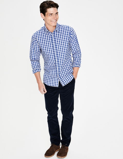 Slim Fit Poplin Pattern Shirt - Blue Wave Clip Dot Slim Fit Poplin Pattern Shirt - Blue Wave Clip Dot