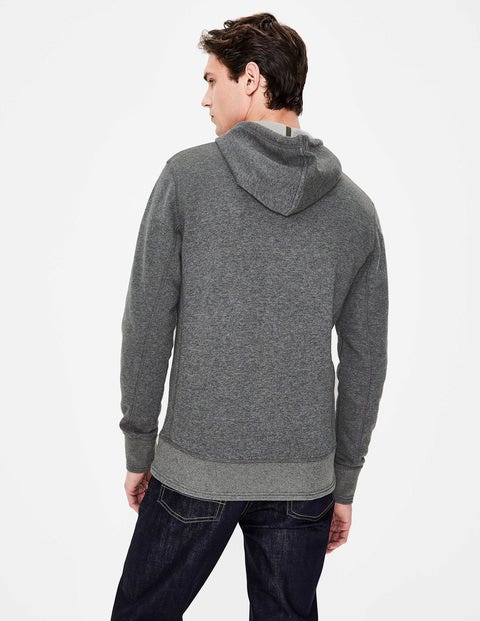 Cayley Zip Hoody - Charcoal Marl Herringbone Cayley Zip Hoody - Charcoal Marl Herringbone