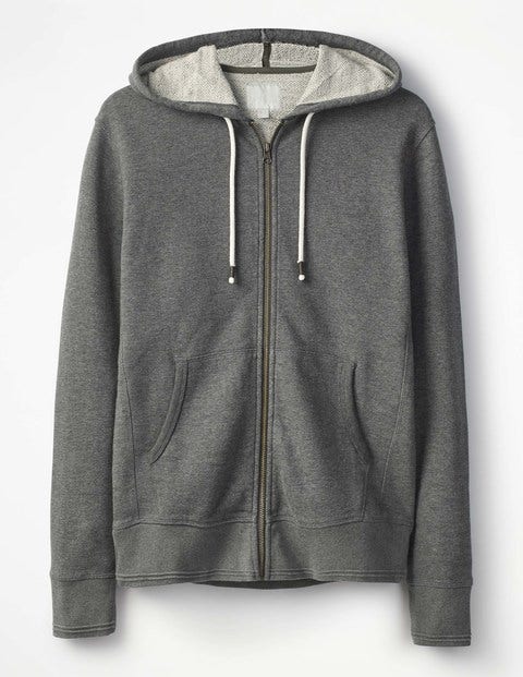 Cayley Zip Hoody - Charcoal Marl Herringbone Cayley Zip Hoody - Charcoal Marl Herringbone