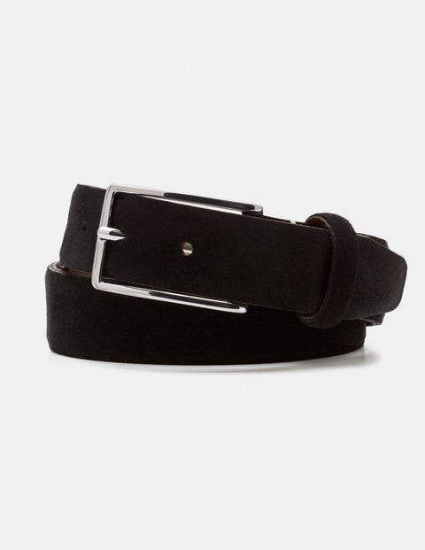 Gürtel Aus Veloursleder - Schwarz Gürtel Aus Veloursleder - Schwarz