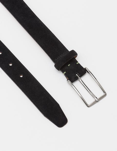 Gürtel Aus Veloursleder - Schwarz Gürtel Aus Veloursleder - Schwarz