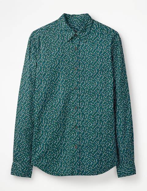 Printed Twill Shirt - Richmond Green Floral Printed Twill Shirt - Richmond Green Floral