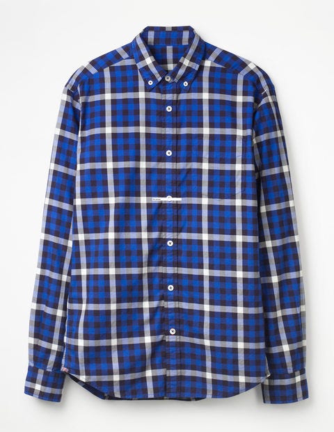 Casual Twill Shirt - Blues Gingham Casual Twill Shirt - Blues Gingham