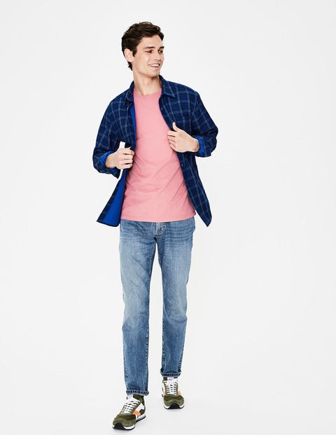 Double Cloth Shirt - Indigo Windowpane Double Cloth Shirt - Indigo Windowpane
