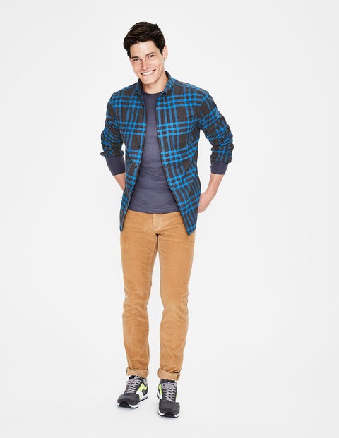 Lightweight Flannel Shirt - London Grey Marl Check Lightweight Flannel Shirt - London Grey Marl Check
