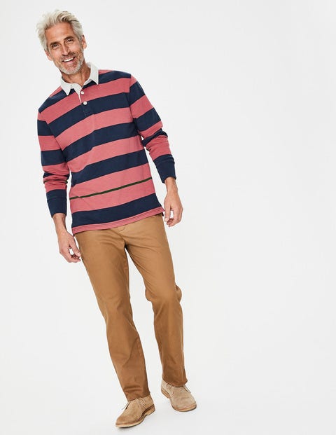 Hamersley Rugby Shirt - Washed Berry Multi Stripe Hamersley Rugby Shirt - Washed Berry Multi Stripe