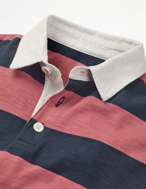 Hamersley Rugby Shirt - Washed Berry Multi Stripe Hamersley Rugby Shirt - Washed Berry Multi Stripe