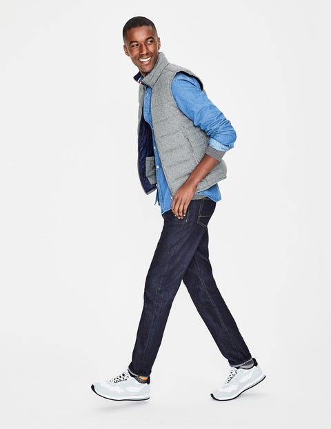 Jersey Quilted Gilet - Grey Marl Jersey Quilted Gilet - Grey Marl