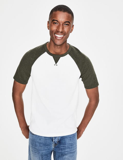 Haut Nid D'abeille Manches Raglan - Colourblock perce-neige Haut Nid D'abeille Manches Raglan - Colourblock perce-neige