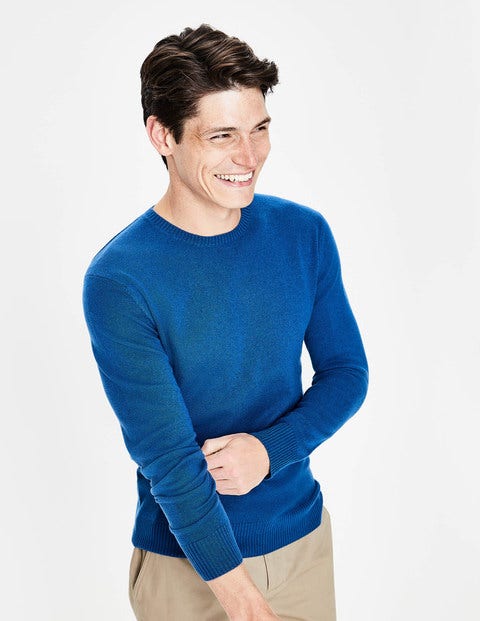 Cashmere Crew Neck - Sapphire Cashmere Crew Neck - Sapphire