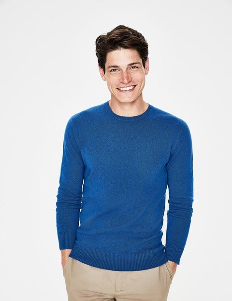 Cashmere Crew Neck - Sapphire Cashmere Crew Neck - Sapphire